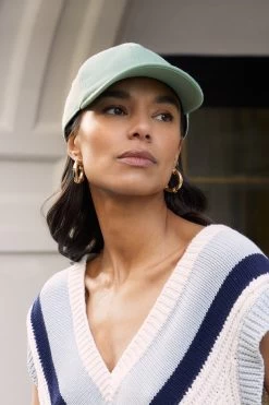 Adjustable Green Baseball Cap -Hat Couture Shop ADJUSTABLE GREEN BASEBALL CAP 2