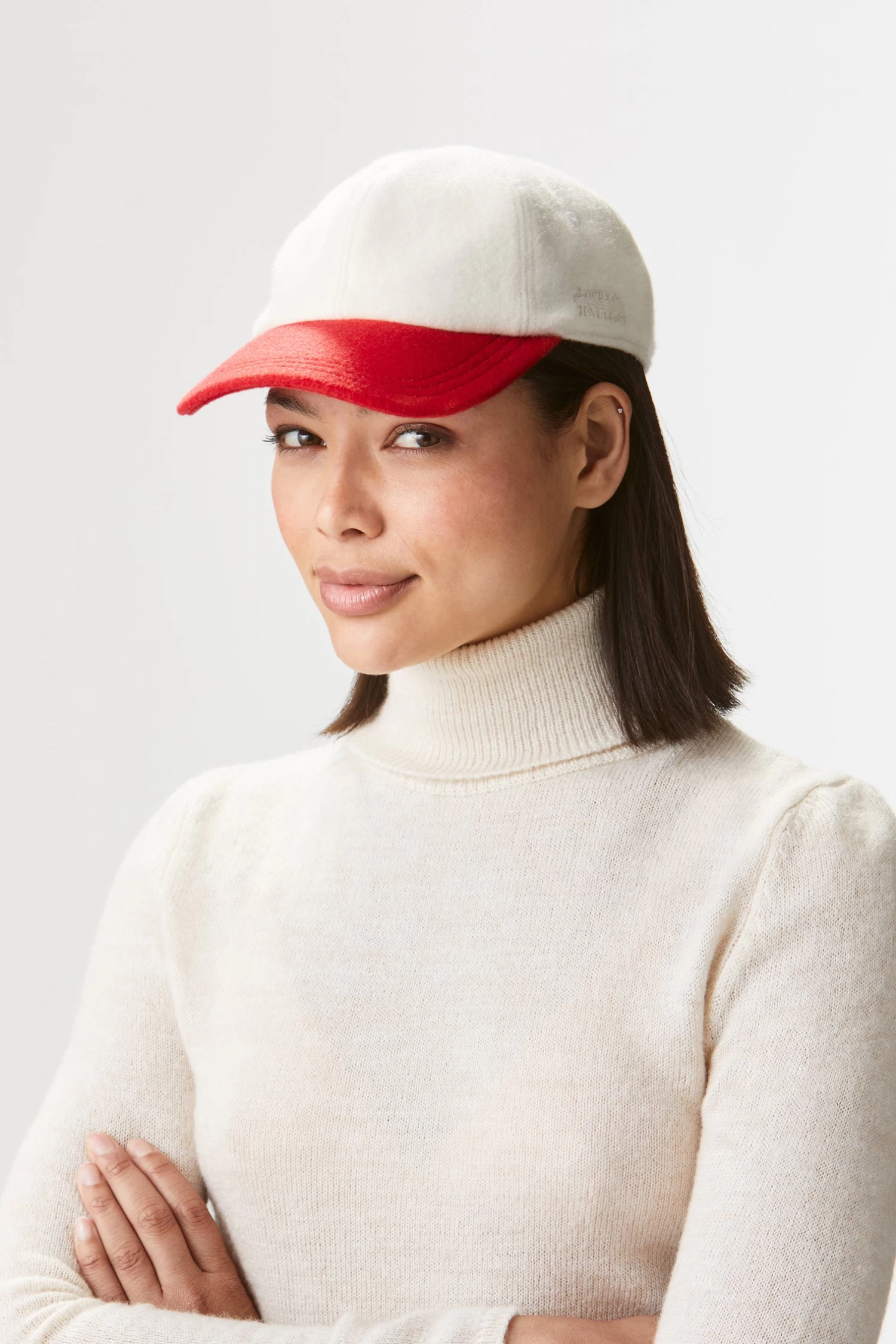 Adjustable Two-Tone Cashmere Baseball Cap 5 Adjustable Two-Tone Cashmere Baseball Cap - Image 5