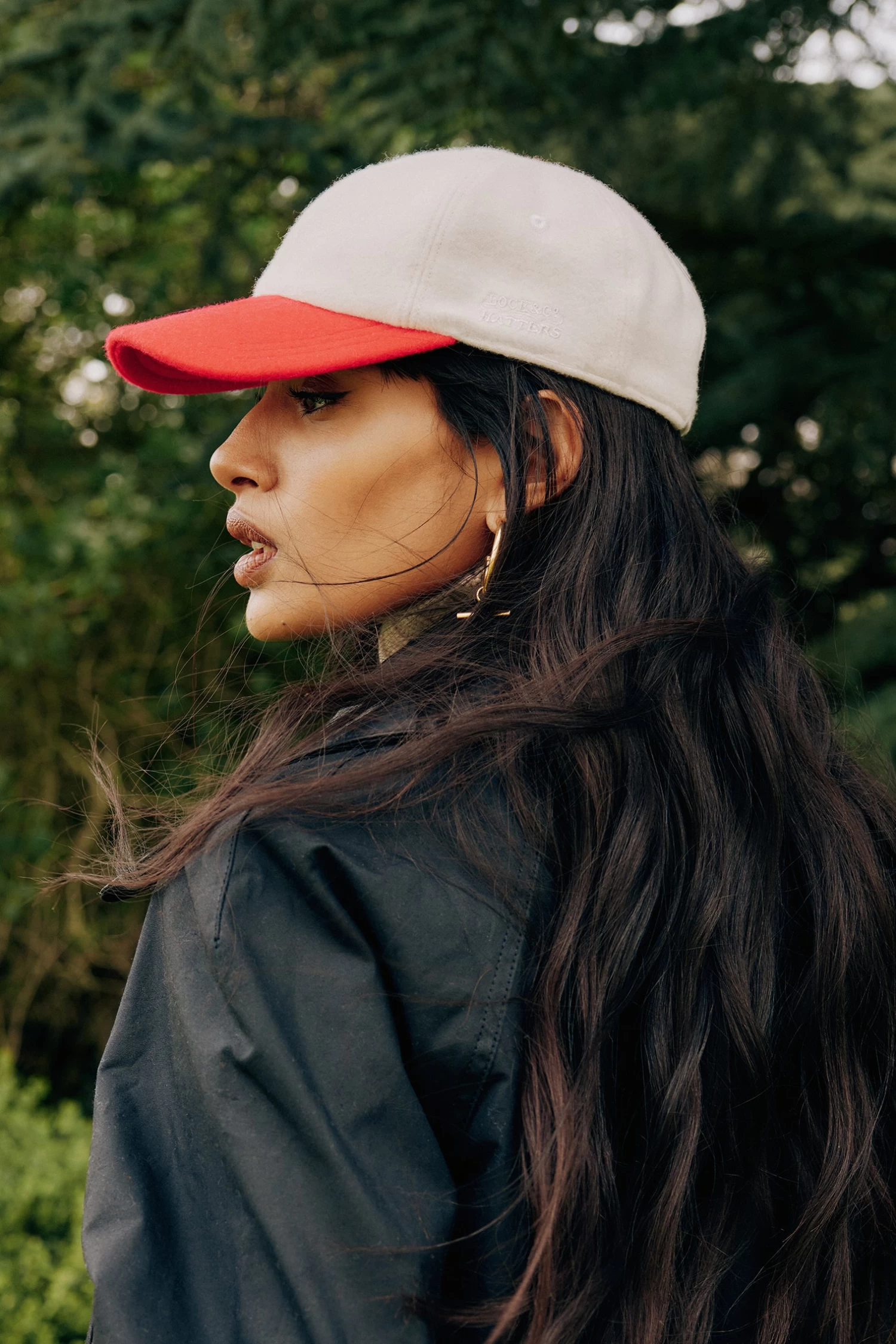 Adjustable Two-Tone Cashmere Baseball Cap 1 Adjustable Two-Tone Cashmere Baseball Cap