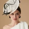 Assam White And Black Saucer Hat