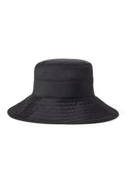 Brigitte Silk Sun Hat -Hat Couture Shop BRIGITTE SILK SUN HAT BLACK 2