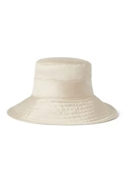 Brigitte Silk Sun Hat -Hat Couture Shop BRIGITTE SILK SUN HAT CREAM 2