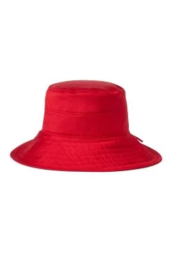 Brigitte Silk Sun Hat -Hat Couture Shop BRIGITTE SILK SUN HAT RED 2