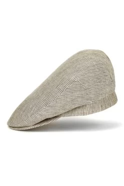 Cannes Linen Flat Cap 7 Cannes Linen Flat Cap -Hat Couture Shop CANNES LINEN FLAT CAP Product Shot 2