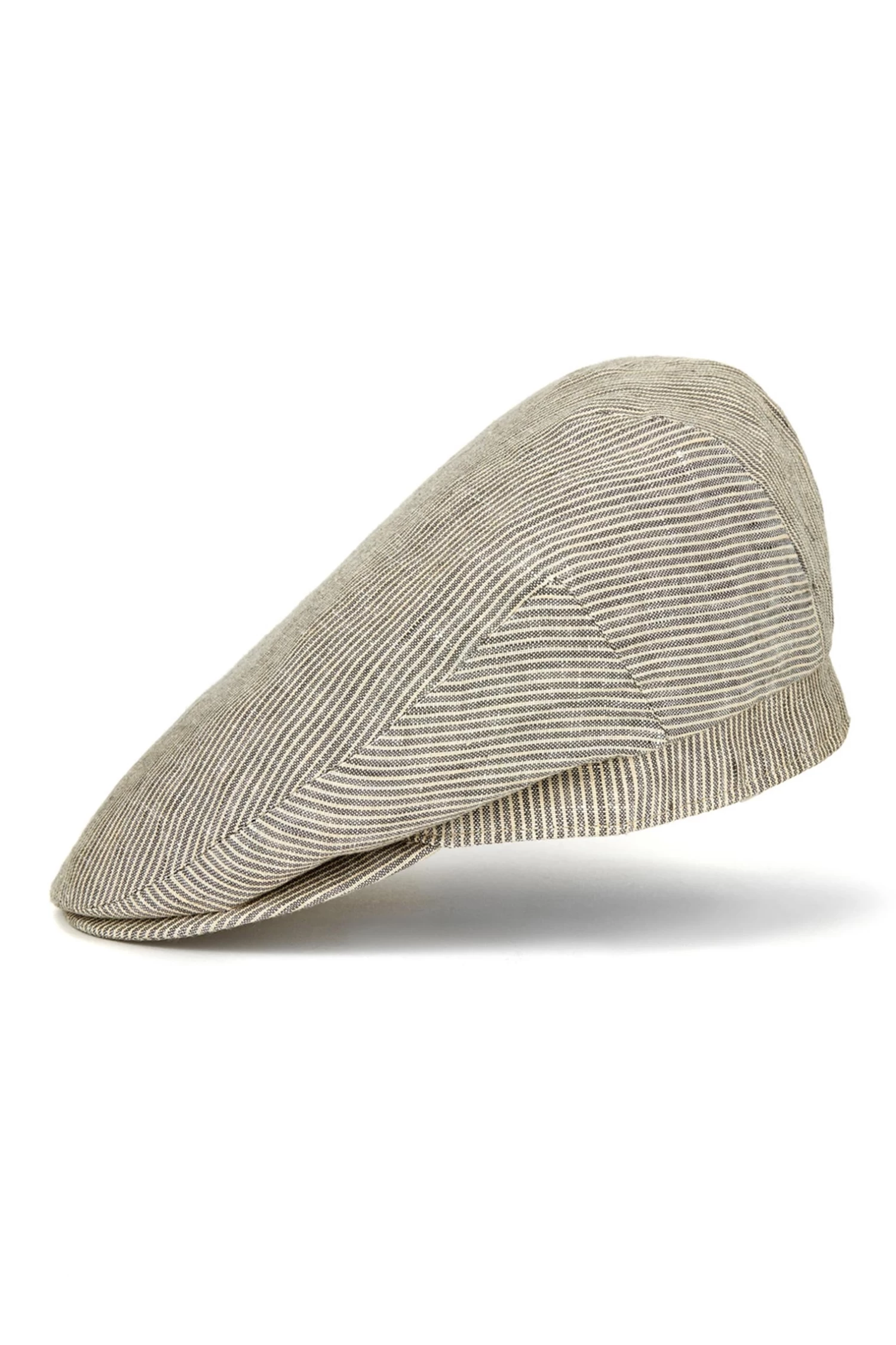 Cannes Linen Flat Cap 3 Cannes Linen Flat Cap - Image 3