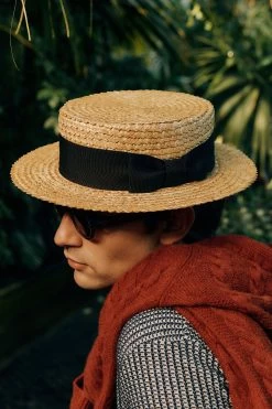 Classic Boater -Hat Couture Shop CLASSIC BOATER LIFESTYLE SHOT 2