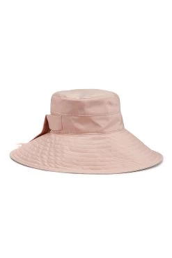 Clemence Silk Sun Hat -Hat Couture Shop CLEMENCE SILK SUN HAT PINK 2