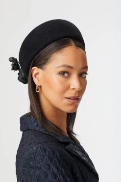 Cottesmore Pillbox -Hat Couture Shop COTTESMORE PILLBOX BLACK EDITED1