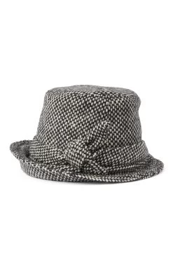 Dolores Black Cloche -Hat Couture Shop DOLORES BLACK WHITE