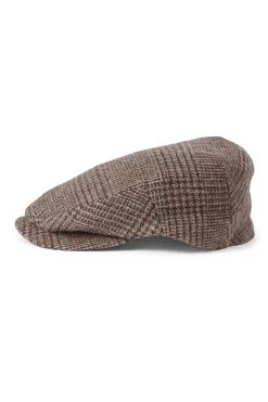 Drifter Glen Check Flat Cap 7 Drifter Glen Check Flat Cap -Hat Couture Shop DRIFTER GLEN CHECK FLAT CAP PRODUCT SHOT 3