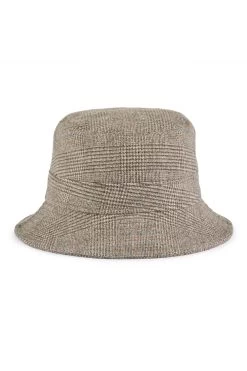 Escorial Wool Bucket Hat -Hat Couture Shop ESCORIAL WOOL BUCKET HAT BROWN 2