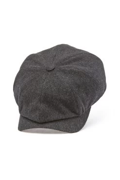 Escorial Wool Newsboy Cap -Hat Couture Shop ESCORIAL WOOL NEWSBOY CAP GREY 1