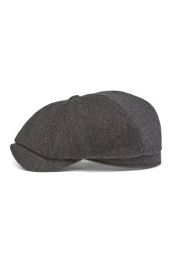 Escorial Wool Newsboy Cap -Hat Couture Shop ESCORIAL WOOL NEWSBOY CAP GREY 3