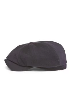Escorial Wool Newsboy Cap -Hat Couture Shop ESCORIAL WOOL NEWSBOY CAP NAVY 3