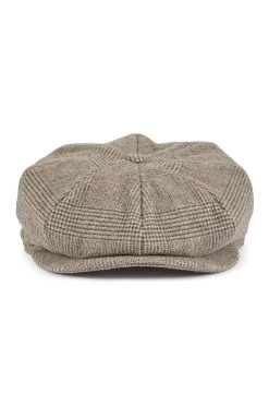 Escorial Wool Tremelo Bakerboy Cap -Hat Couture Shop ESCORIAL WOOL TREMELO BAKERBOY CAP BROWN 2