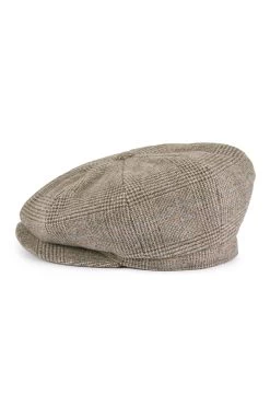 Escorial Wool Tremelo Bakerboy Cap -Hat Couture Shop ESCORIAL WOOL TREMELO BAKERBOY CAP BROWN 3