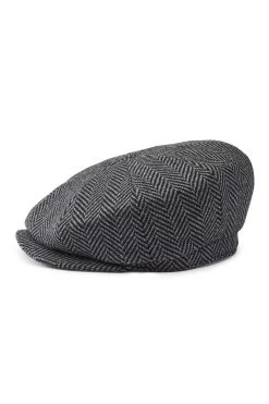 Escorial Wool Tremelo Bakerboy Cap -Hat Couture Shop ESCORIAL WOOL TREMELO BAKERBOY CAP GREY 3