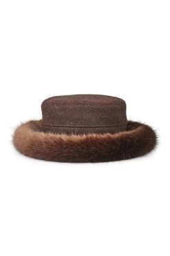 Estate Faux Fur Hat -Hat Couture Shop ESTATE FAUX FUR HAT BROWN