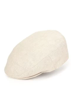 Florida Linen Flat Cap -Hat Couture Shop FLORIDA LINEN FLAT CAP BEIGE Product Shot 1 4daf5dce 8cf2 4e6f a586 195343a29f1a