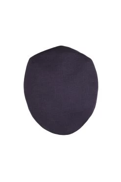 Florida Linen Flat Cap -Hat Couture Shop FLORIDA LINEN FLAT CAP NAVY Product Shot 3
