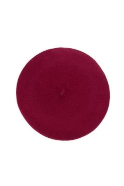 French Beret -Hat Couture Shop FRENCH BERET BURGUNDY