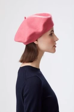 French Beret -Hat Couture Shop FrenchBeret pink 27398