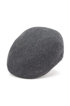 Gill Cashmere Flat Cap -Hat Couture Shop GILL CASHMERE FLAT CAP GREY 1