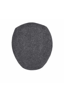 Gill Flat Cap -Hat Couture Shop GILL FLAT CAP GREY Product Shot 3