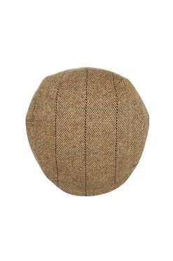 Gill Tweed Flat Cap -Hat Couture Shop GILL TWEED FLAT CAP PATTERN 1 Product Shot 3