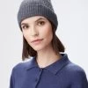 Grey Cashmere Ski Beanie