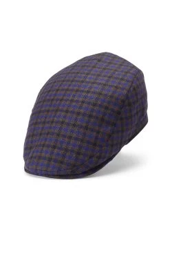 Grosvenor Check Flat Cap -Hat Couture Shop GROSVENOR CHECK FLAT CAP Product shot 1