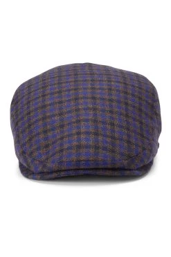 Grosvenor Check Flat Cap -Hat Couture Shop GROSVENOR CHECK FLAT CAP Product shot 3