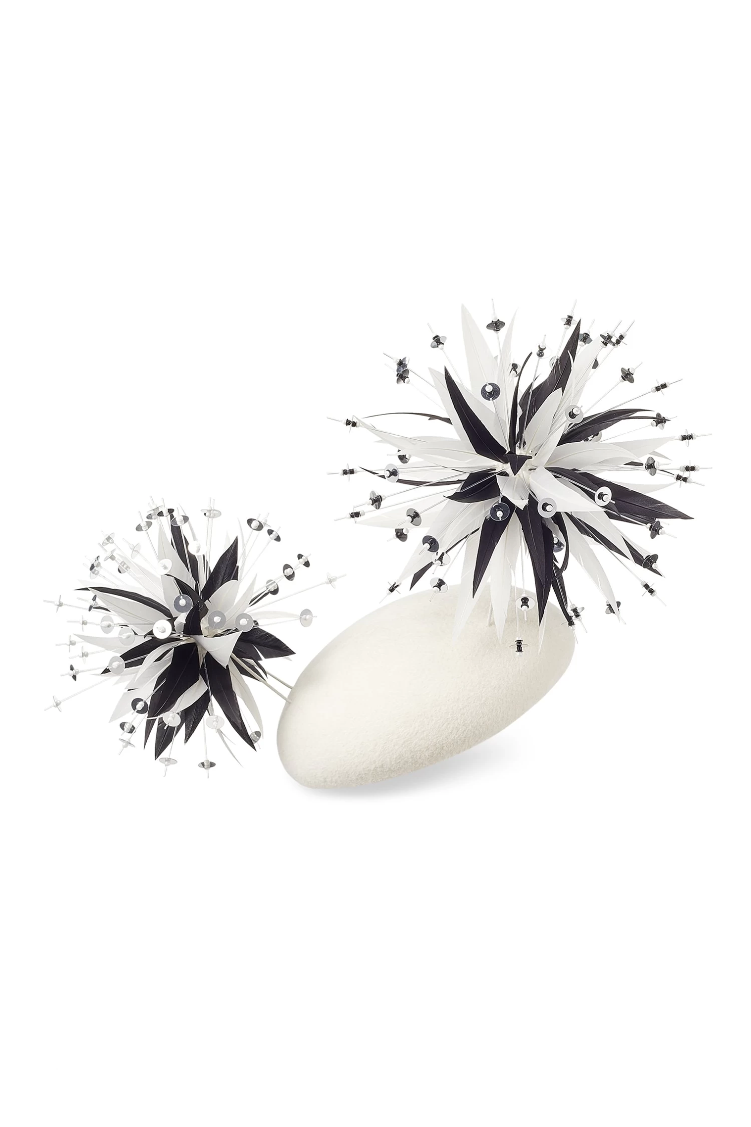 Harlow White Button Hat 2 Harlow White Button Hat - Image 2