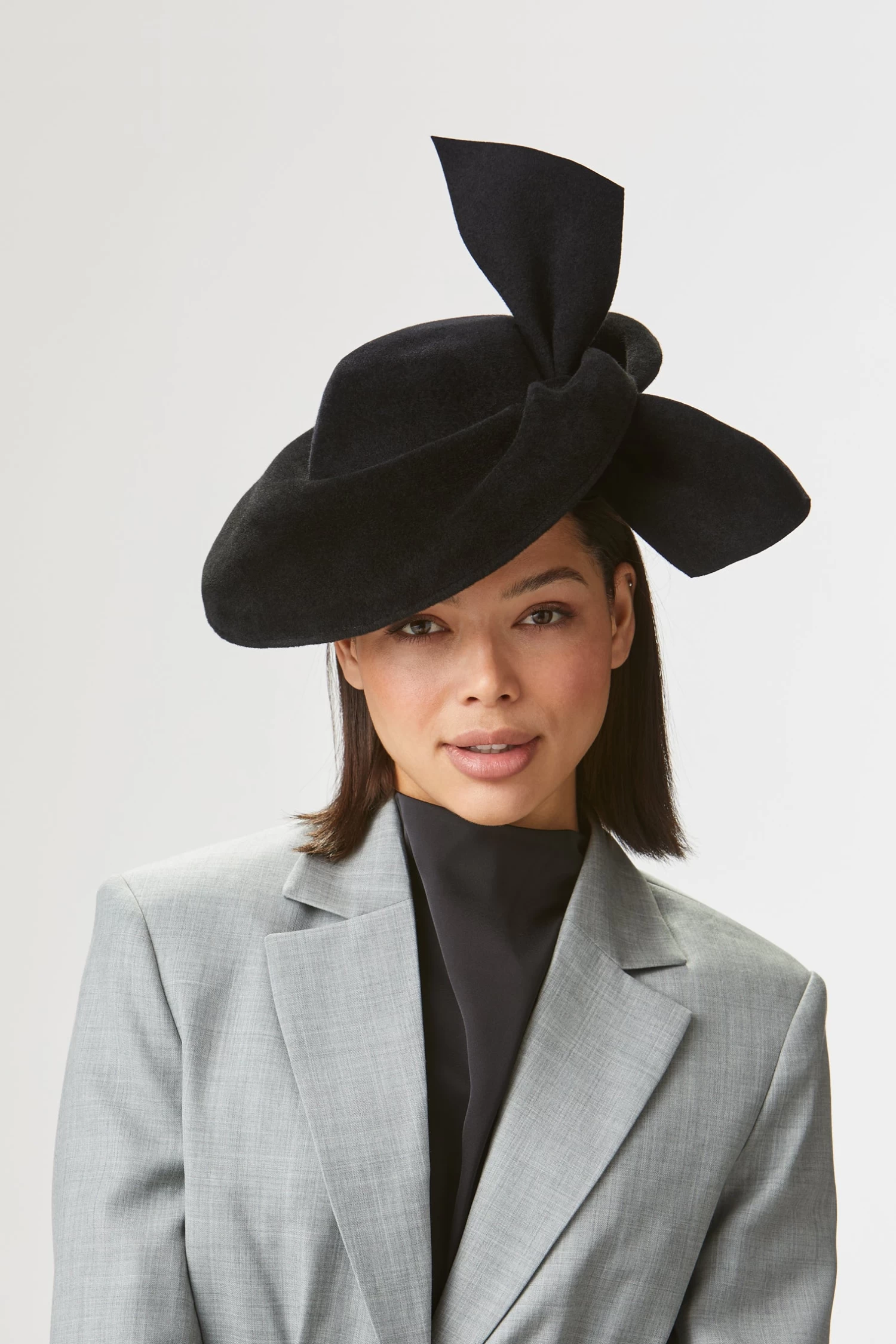 Hedy Black Percher Hat 1 Hedy Black Percher Hat