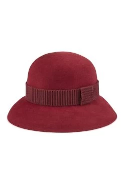 Hogarth Cloche -Hat Couture Shop HOGARTH CLOCHE BURGUNDY