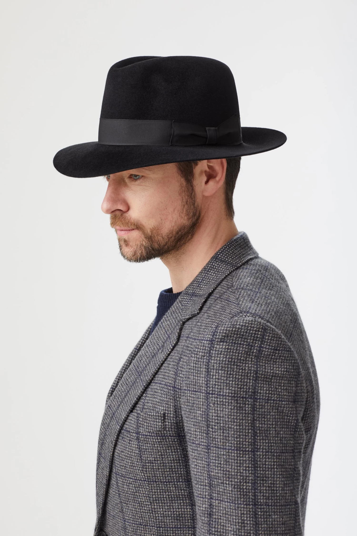 Haydock Black Fedora 1 Haydock Black Fedora