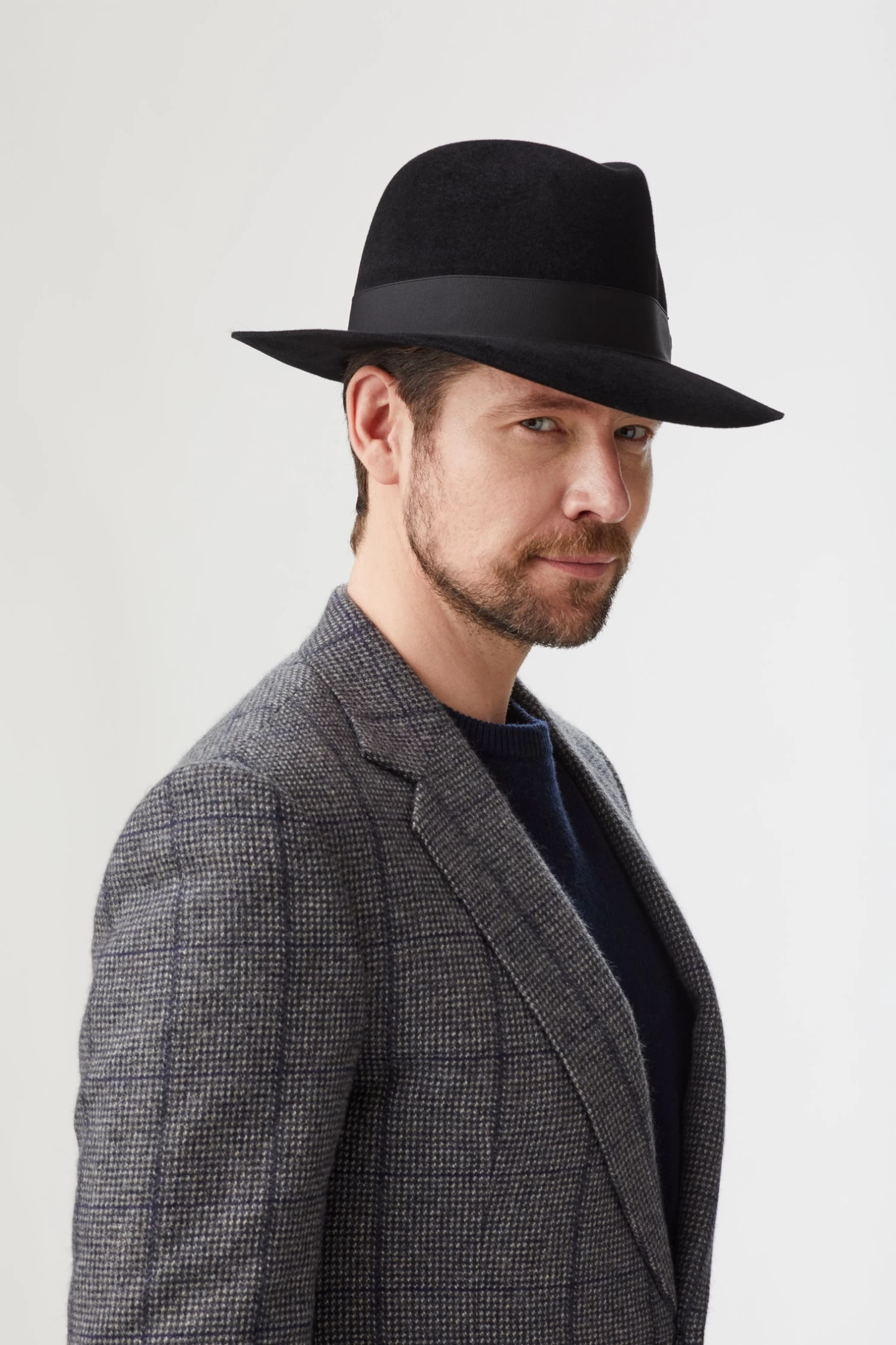 Haydock Black Fedora 2 Haydock Black Fedora - Image 2