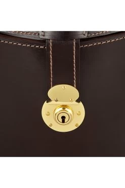 Leather Top Hat Bucket 14 Leather Top Hat Bucket -Hat Couture Shop LEATHER TOP HAT BUCKET BROWN 3