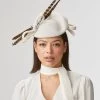 Loretta White Percher Hat