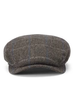 Lynton Brown Flat Cap -Hat Couture Shop LYNTON BROWN FLAT CAP Product Shot 2