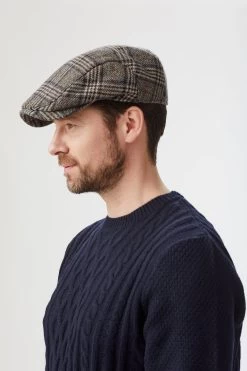 Lynton Grey Flat Cap -Hat Couture Shop LyntonGreyFlatCap 29405