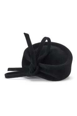 Mayfair Pillbox Hat -Hat Couture Shop MAYFAIR PILLBOX HAT BLACK