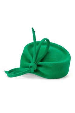 Mayfair Pillbox Hat -Hat Couture Shop MAYFAIR PILLBOX HAT EMERALD GREEN