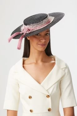 Nevada Boater -Hat Couture Shop NEVADA BOATER EDITED