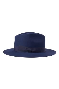 Noah Trilby 22 Noah Trilby -Hat Couture Shop NOAH TRILBY NAVY 2