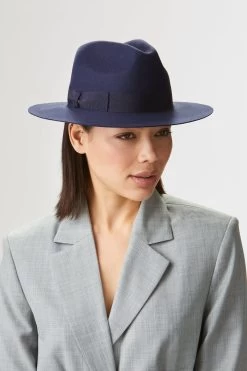 Noah Trilby 19 Noah Trilby -Hat Couture Shop NOAH TRILBY NAVY EDITED