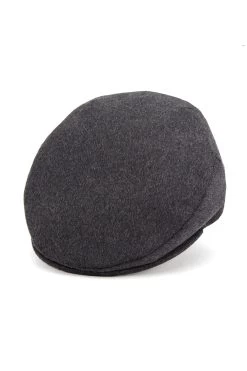 Oslo Tweed Flat Cap 12 Oslo Tweed Flat Cap -Hat Couture Shop OSLO TWEED FLAT CAP DARK GREY Product Shot 1