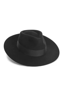 Portobello Fedora -Hat Couture Shop PORTOBELLO FEDORA BLACK 1