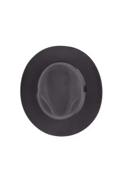 Prague Fedora -Hat Couture Shop PRAGUE FEDORA GREY Product Shot 3