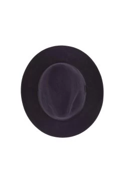 Prague Fedora -Hat Couture Shop PRAGUE FEDORA NAVY Product Shot 3